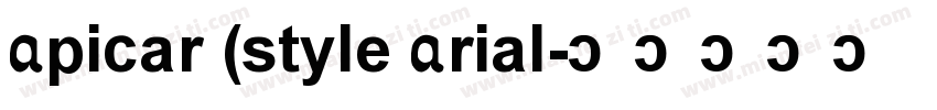 Apicar (style Arial字体转换